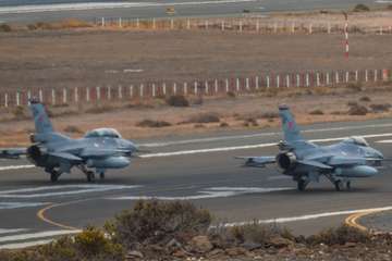 Maniobras militares Ocean Sky 19 en Canarias (Foto Antonio Rico)
